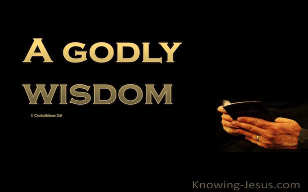 1 Corinthians 2:6 a Godly Wisdom (gold)